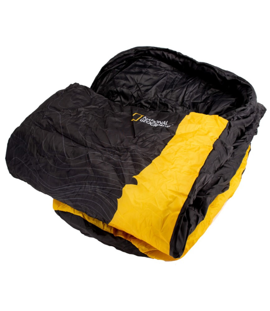 Спальний мішок National Geographic Sleeping Bag 230 x 74 cм black/yellow FDS - фото 3 - id-p2136645743