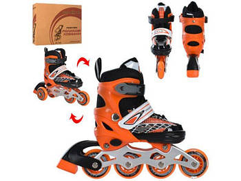 Дитячі ролики розсувні оранжеві A4148-XS-OR G-Rich