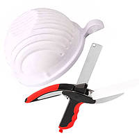 Комплект овощерезка и ножницы Clever Cutter 2 в 1 Белый Черный (n-1840) XE, код: 7402234