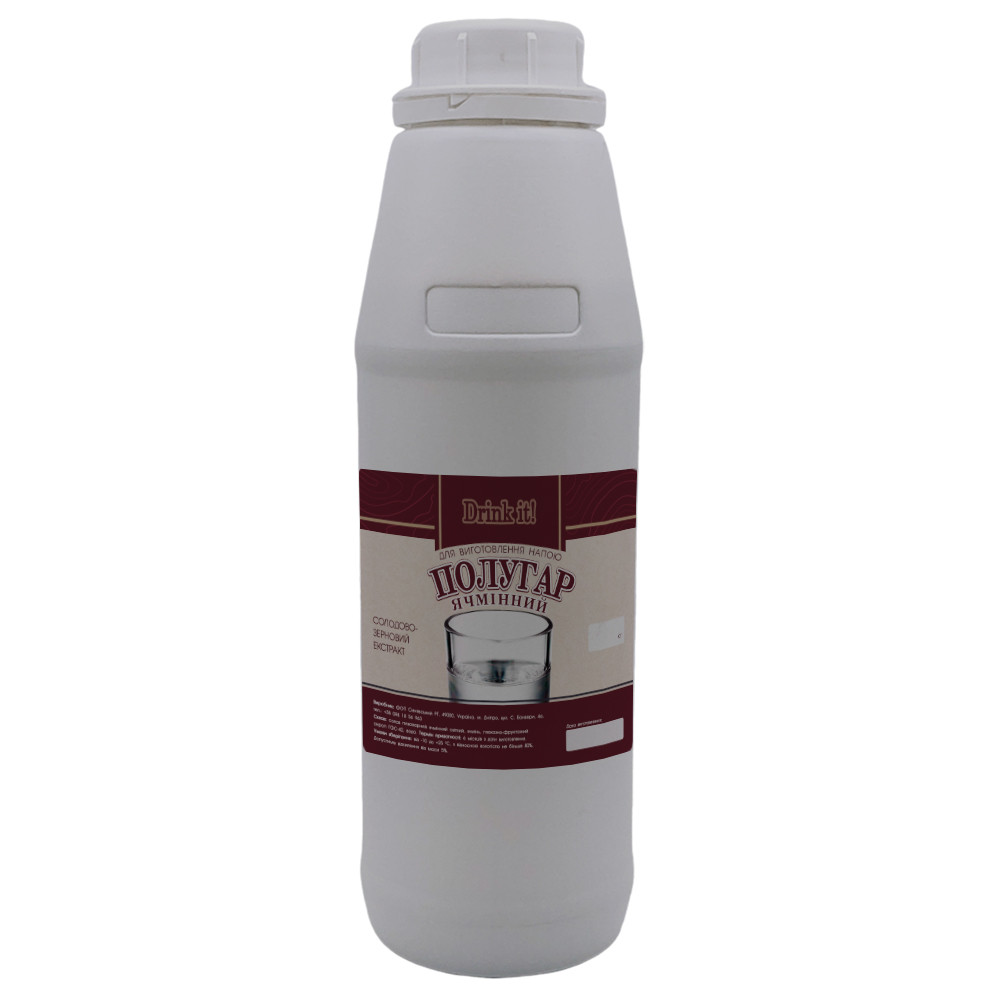 Солодово-зерновий екстракт Drink it Ячмінний полугар, 1,2 кг