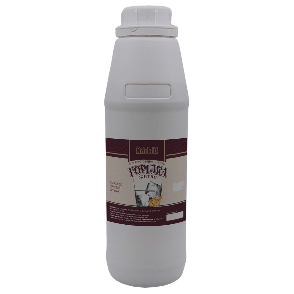Солодово-зерновий екстракт Drink it Житня горілка, 1,2 кг