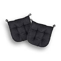 Комплект подушек на стул 40х40см 2 шт. квадратная на липучках для садовых стульев ткань