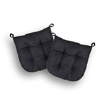Комплект подушок на стілець 40х40см 2 шт. квадратна на липучках для садових стільців тканина