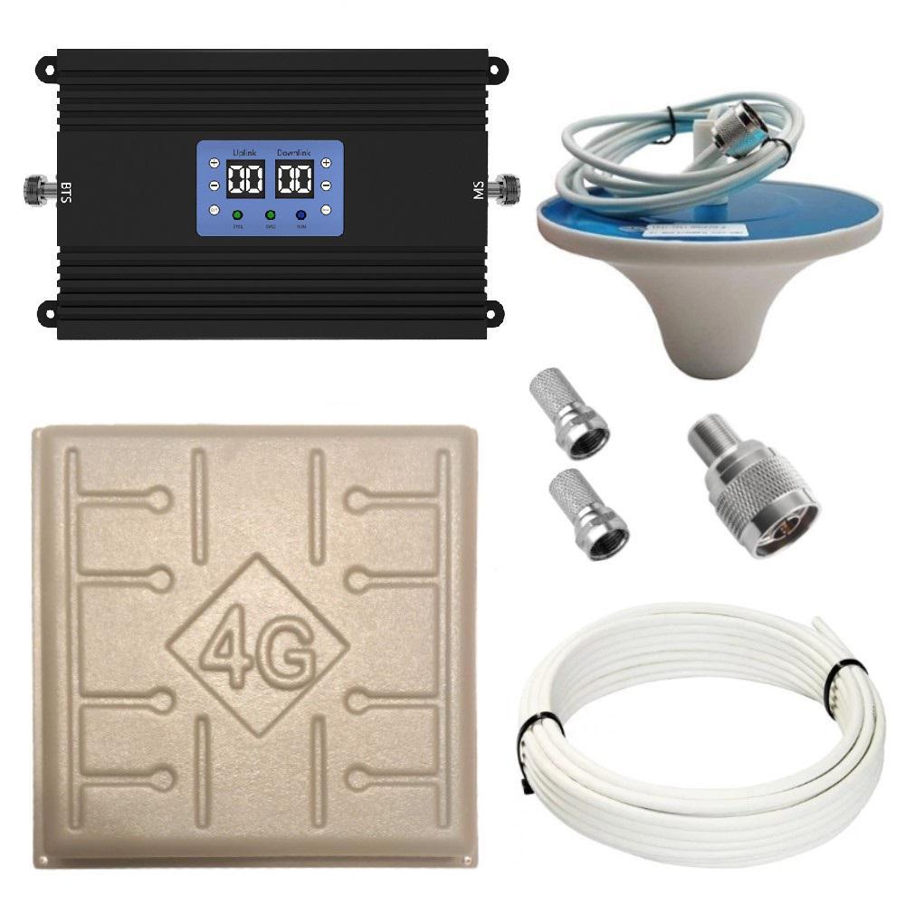Репітер підсилювач мобільного зв'язку і інтернету Lintratek KW25A-GD GSM 4G LTE 900 1800 МГц (17/3 дБі), фото 1