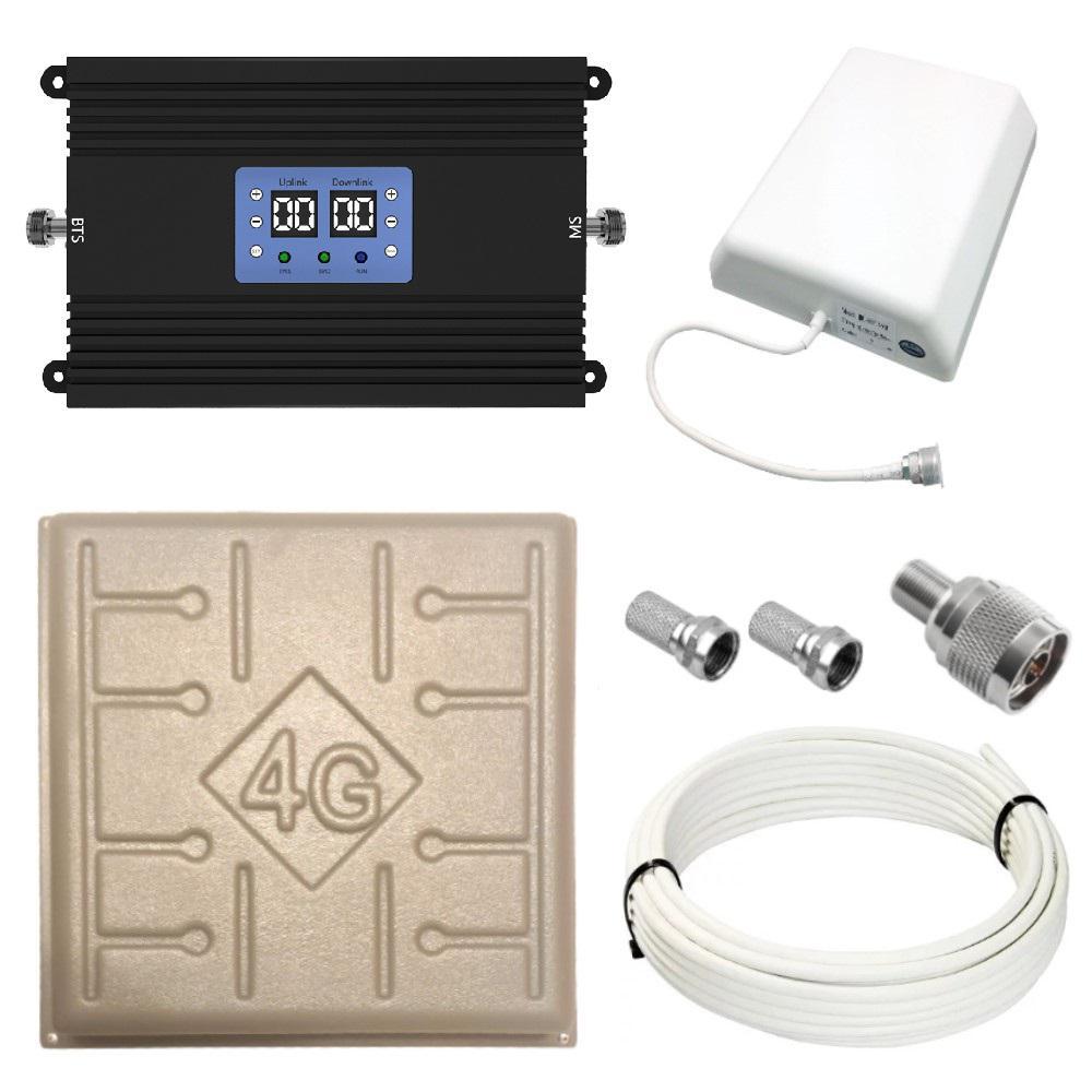 Репітер підсилювач мобільного зв'язку та інтернету Lintratek KW25A-GW GSM, 3G, 4G сигналу 900, 2100 МГц (17/8 дБі), фото 1