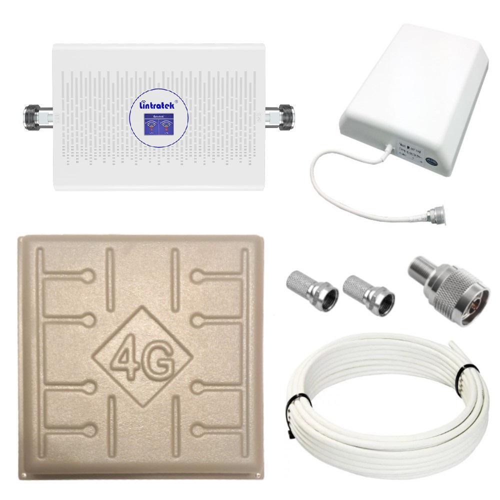 Репітер підсилювач мобільного зв'язку і інтернету Lintratek KW23C-GD GSM 4G 900 1800 МГц (17/8 дБі), фото 1