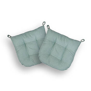 Комплект подушок на стілець 40х40см 2 шт. квадратна на липучках для садових стільців тканина Тіффані