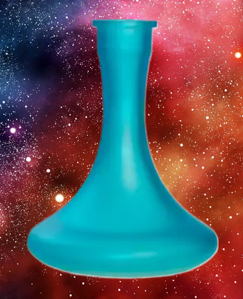 Блакитна колба для кальяну Craft із ущільнювачем, фото 1