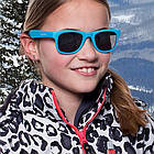 Koolsun Дитячі сонцезахисні окуляри неоново-блакитні серії Wave (Розмір: 1+), фото 3