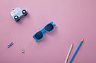 Koolsun Дитячі сонцезахисні окуляри неоново-блакитні серії Wave (Розмір: 1+), фото 4