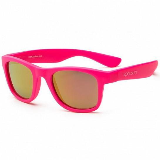 Koolsun Дитячі сонцезахисні окуляри неоново-рожеві серії Wave (Розмір: 3+)