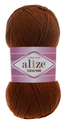 Нитки пряжа для в'язання бавовна акрил COTTON GOLD ALIZE Коттон Голд Алізе № 690 - бордо