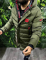 Куртка зимняя Hugo Boss зеленая мужская