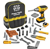 Игровой набор инструментов для мальчика (28 предметов, шуруповерт, молоток, отвертка, ключи) T 025