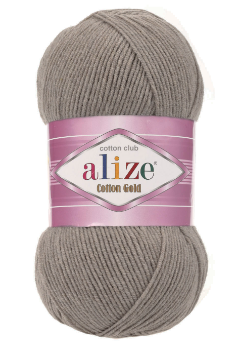 Нитки пряжа для в'язання бавовна акрил COTTON GOLD ALIZE Коттон Голд Алізе № 827 - коричневий, фото 1