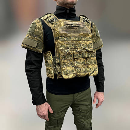 Балістичний захист плечей 2 класу, Піксель, плечовий захист від осколків, балістичний пакет 2 класу, фото 1