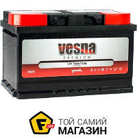 Автомобільний акумулятор Vesna 75 Ah/12V Vesna Premium Euro (0) (низький) (415075)
