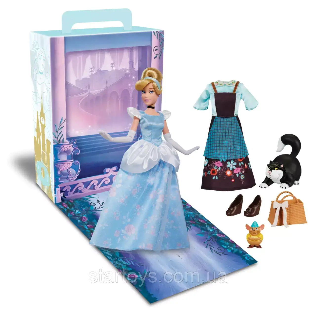 Лялька Попелюшка Дісней з нарядами та аксесуарами Cinderella Disney Story