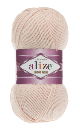 Нитки пряжа для в'язання бавовна акрил COTTON GOLD ALIZE Коттон Голд Алізе № 382 - рожевий