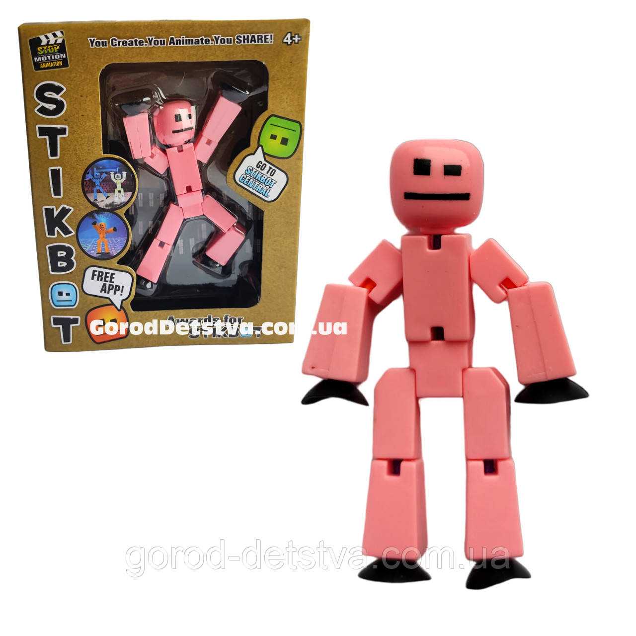 Фігурка Стікбот чоловічок для анімаційної творчості для зйомки відео Stikbot, фото 1