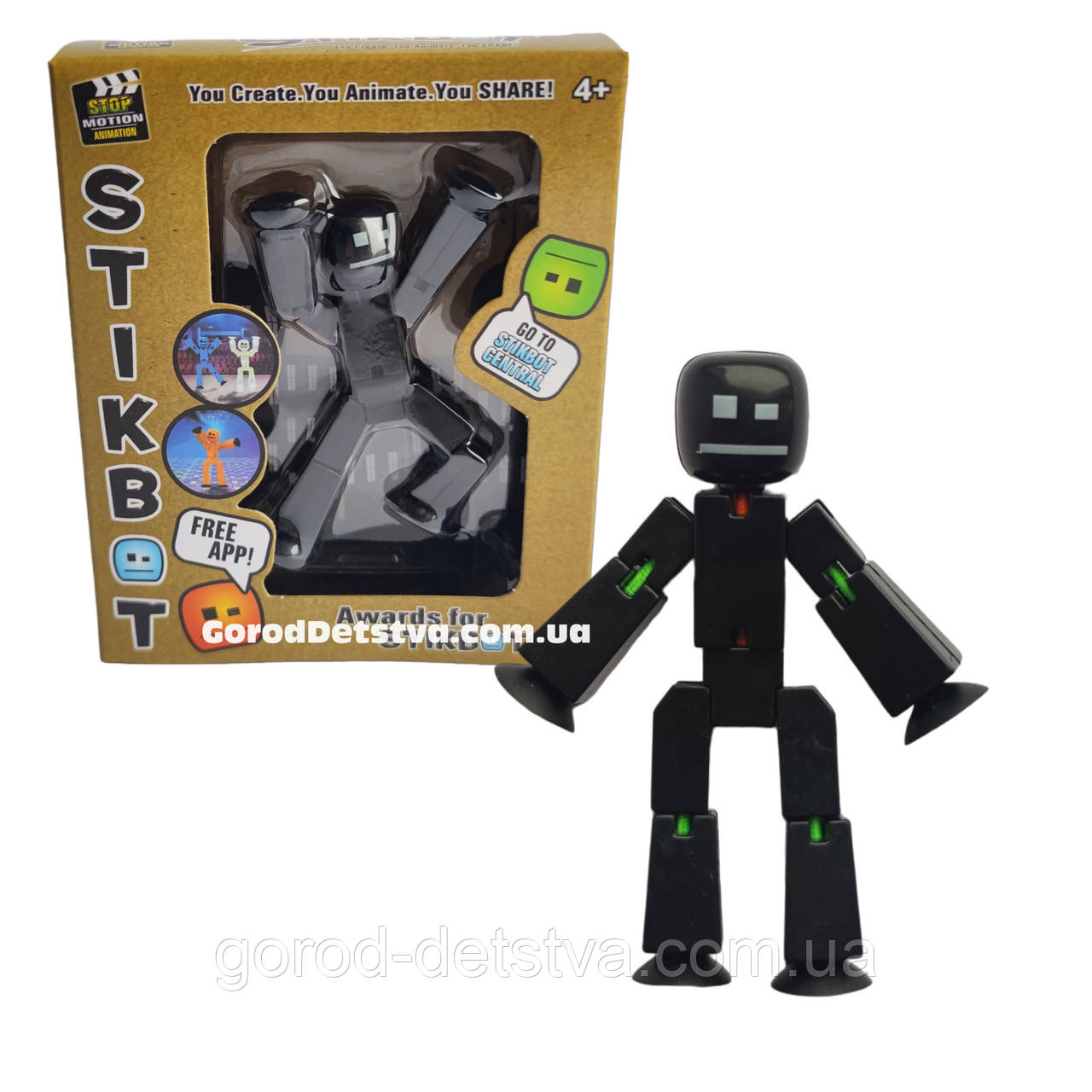 Фігурка Стікбот чоловічок для анімаційної творчості для зйомки відео Stikbot, фото 1