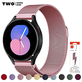 Ремінець міланська петля для Samsung Galaxy Watch 5/ 5 Pro Рожевий