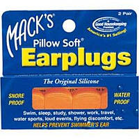 Беруши MACKS Pillow Soft силиконовые оранжевые для взрослых 2 пары XE, код: 6870388