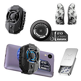 Комплект охолодження телефона MEMO: теплопровідна магнітна пластина VC01 + кулер Пельтьє DLA7 для смартфона напальчники FS02