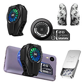 Комплект охолодження телефона MEMO: теплопровідна магнітна пластина VC01 + кулер Пельтьє DL06 для смартфона напальчники FS02