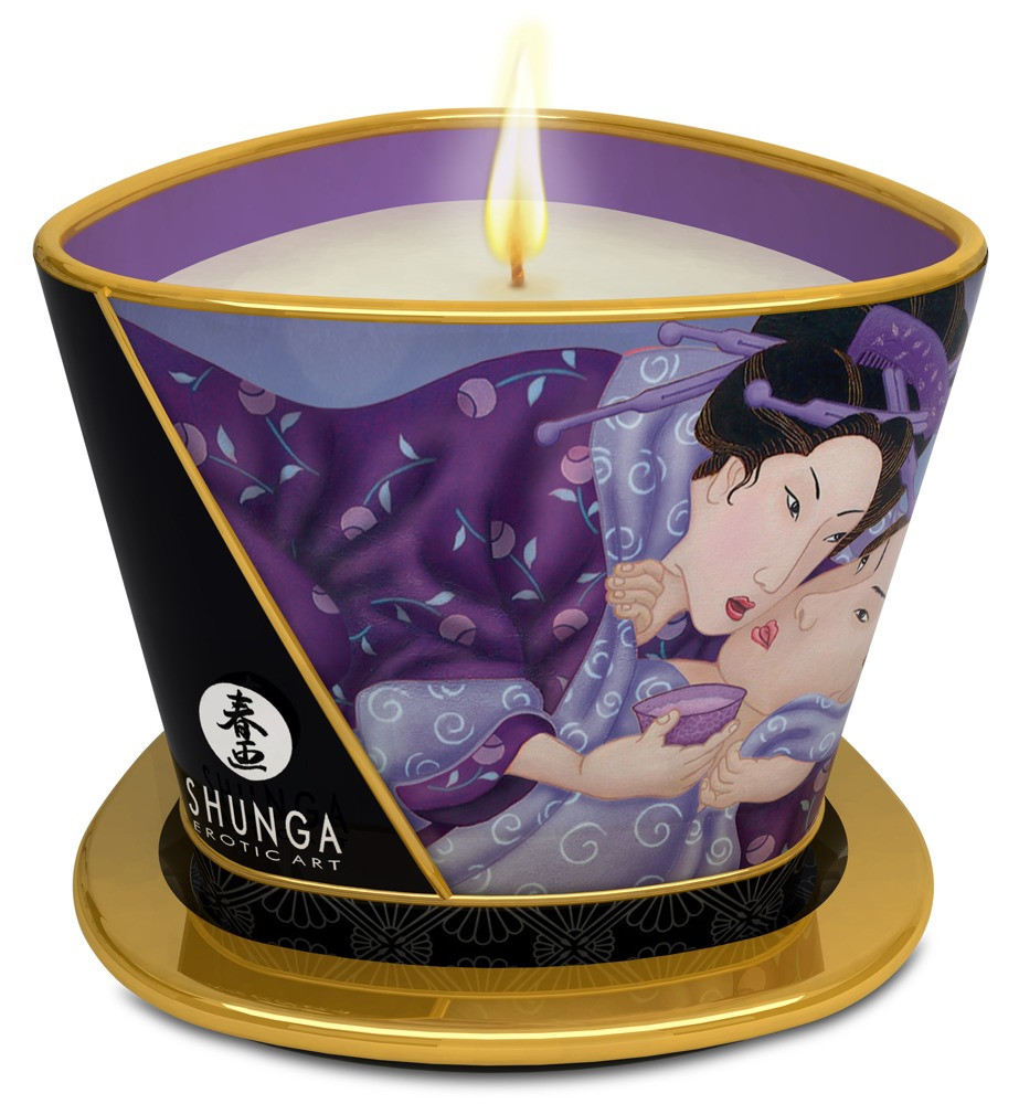 Масажна свічка Shunga Massage Candle Exotic Fruits із запахом екзотичних фруктів 170 мл