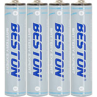 Аккумулятор Beston AAA USB Type-C 1.5V 400mAh Li-ion (3AC-18), 4 шт. DL