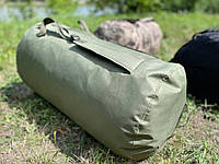 Крепкий армейский рюкзак, баул 120 л для ВСУ, сумка-баул военная, баул олива хаки на 120 литров