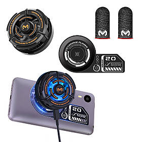 Комплект охолодження телефона планшета MEMO: теплопровідна пластина VC01 + магнітний кулер Пельтьє CX02 напальчники FS01