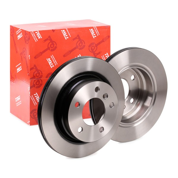 Задній гальмівний диск БМВ E36, E46 / BMW E36, E46 (34211162315) TRW DF2767, фото 1