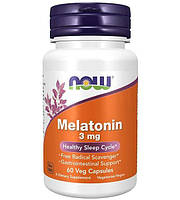 Аминокислота Мелатонин Now Foods Melatonin 3 мг, 60 веган капсул