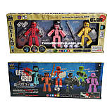 Фігурки Стікбот зі зброєю 3 шт чоловічки для анімаційної творчості для зйомки відео Stikbot, фото 2