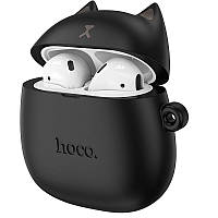 Навушники бездротові дитячі Bluetooth HOCO Cat EW45 у кейсі, чорні
