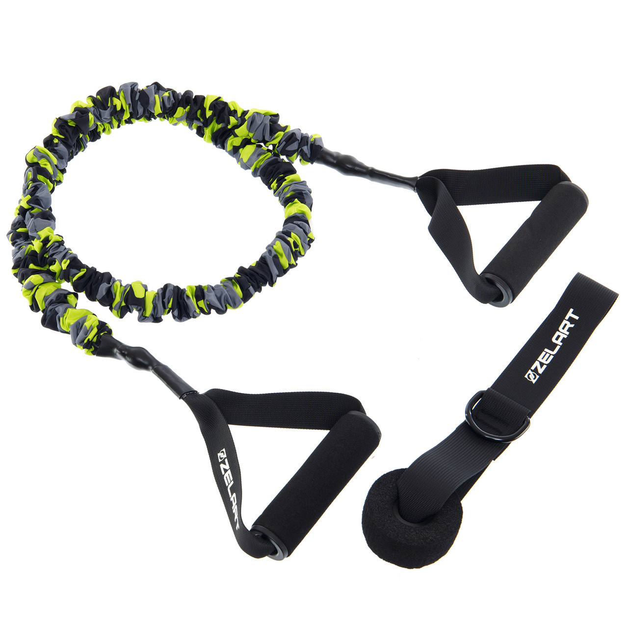 Еспандер плечовий трубчастий з ручками у захисному рукаві навантаження 20.5 кг Zelart FI-7834-45, фото 1