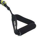 Еспандер плечовий трубчастий з ручками у захисному рукаві навантаження 20.5 кг Zelart FI-7834-45, фото 5