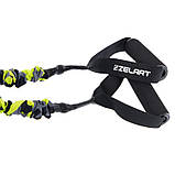 Еспандер плечовий трубчастий з ручками у захисному рукаві навантаження 20.5 кг Zelart FI-7834-45, фото 4