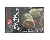 Десерт Мочі (Моти) Royal Family Coconut Pandan Mochi з кокосом та панданом 210г.