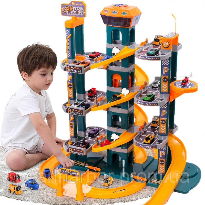 Детский игровой набор автотрек YG Toys гараж парковка для машин с лифтом XE, код: 8176112 - фото 1 - id-p2136696249