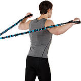 Еспандер плечовий трубчастий з ручками у захисному рукаві навантаження 25 кг Zelart FI-7834-55, фото 8