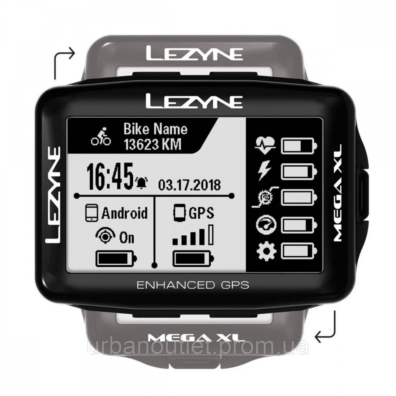 GPS компьютер Lezyne Mega XL GPS Smart Loaded (1052-4712806 003739) K[, код: 8185595 - фото 3 - id-p2136706485