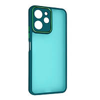 Чохол Fiji Lens для Xiaomi Poco X5 Pro 5G бампер матовий з захистом блока камер Dark Green