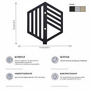 Настінний гачок для одягу Glozis Nod (чорний), фото 7