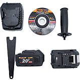 Акумуляторна болгарка 125мм ProCraft PGA20 Професійна УШМ, Кутова шліфувальна машина Прокрафт, Гарантія 3 роки, фото 5