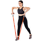 Еспандер плечовий трубчастий з ручками в захисному рукаві середнє навантаження Zelart FI-7829-M, фото 8