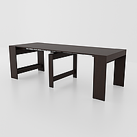 Большой раздвижной обеденный стол ПИТОН ЛАЙТ ф-ка Неман 43-240 см разные цвета Венге
