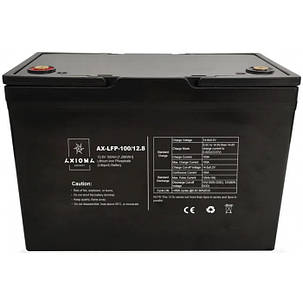 Акумулятор літієвий LiFePo4 Axioma Energy AX-LFP-100/12.8 (100 A/год., 12.8 В), фото 1